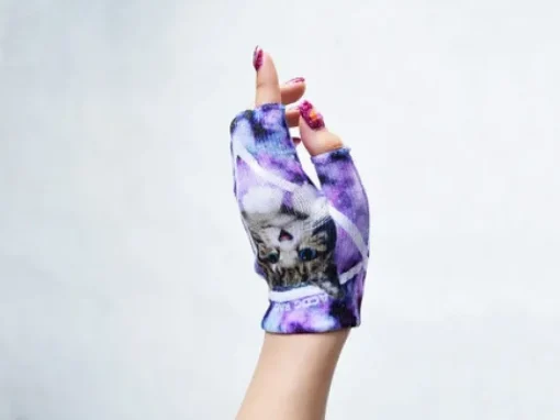 ACDC RAG Galaxy Cat Fingerless Gloves