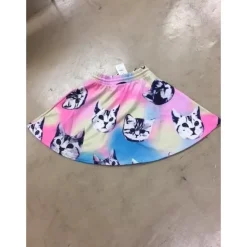 ACDC RAG Marble Cat Flared Skirt