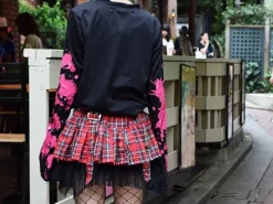 ACDC RAG Pleated Mini Skirt