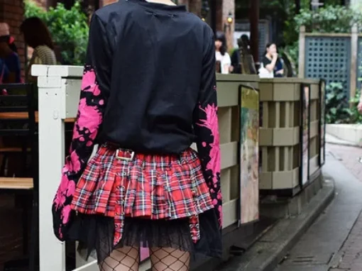 ACDC RAG Pleated Mini Skirt