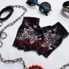 ACDC RAG Punk Samurai Fingerless Gloves