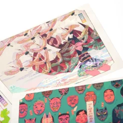 Akiakane Postcard Set: Red