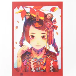 Akiakane Postcard Set: Red