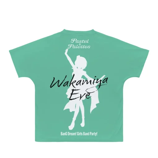 BanG Dream! Girls Band Party! Eve Wakamiya Ani-Art Unisex Full Graphic T-Shirt Vol. 4