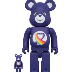 BE@RBRICK Care Bears Rainbow Heart Bear 100% & 400%