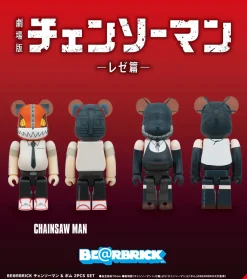 BE@RBRICK Chainsaw Man - The Movie: Reze Arc Chainsaw Man & Bomb 100% 2-Pack Set