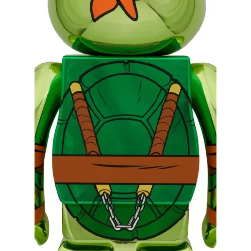 BE@RBRICK Teenage Mutant Ninja Turtles Michelangelo Chrome Ver. 1000％