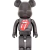 BE＠RBRICK The Rolling Stones Lips & Tongue: Black Chrome Ver. 1000％