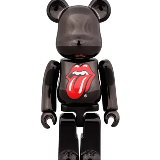 BE＠RBRICK The Rolling Stones Lips & Tongue: Black Chrome Ver. 100％ & 400％