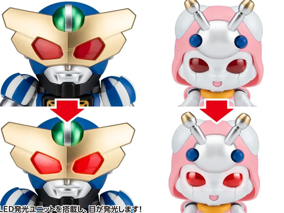 B-Robo Kabutack Captain Tomborg & Tentoleena Chibi Figure Set