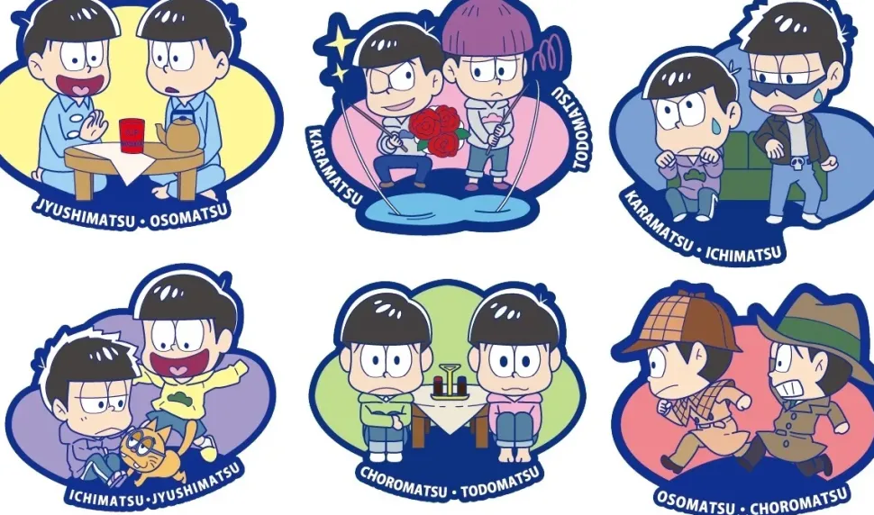 Buddy Colle Osomatsu-san We Are Brothers Trading Rubber Straps