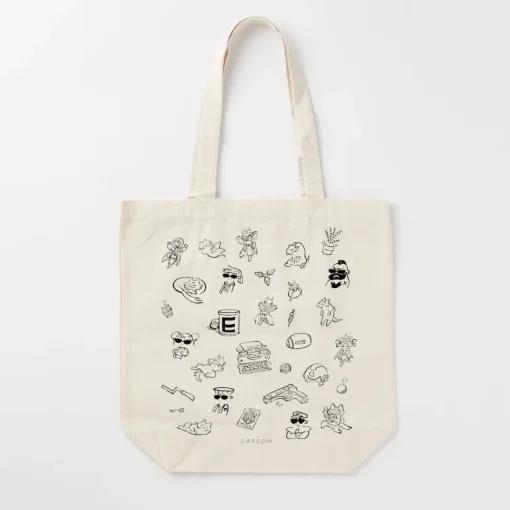 Capcom Line Art Tote Bag