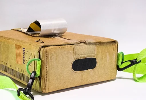 Cardboard Box Design Shoulder Bag Based on an Original Design by Sumito Owara