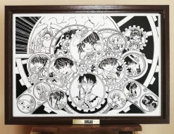 CLAMP 30th Anniversary Key Visual Chara-Kirie Paper-Cut Artwork