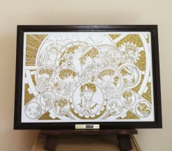 CLAMP 30th Anniversary Key Visual Chara-Kirie Paper-Cut Artwork