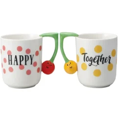 Concombre Cherry Mug Pair Set
