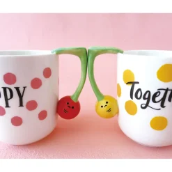 Concombre Cherry Mug Pair Set