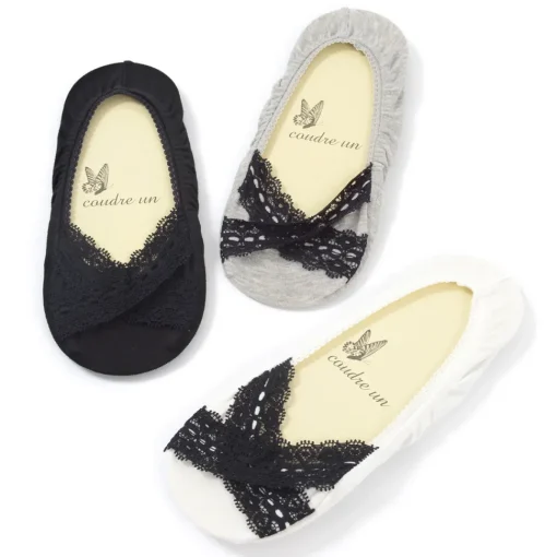 coudre un Lace Cross Strap Low-Cut Liner Socks