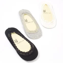 coudre un Lace-Edged Low-Cut Liner Socks