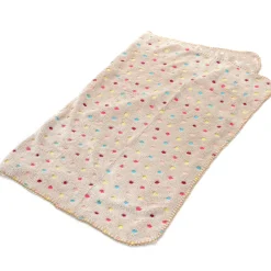 Dakko Multi-Color Polka Dot Doll Blanket