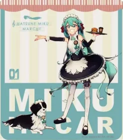 DBC x Hatsune Miku Marche Truck Ver. Miku in Car Sticker Set (Set of 3)