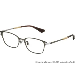 Demon Slayer: Kimetsu no Yaiba Collaboration Inosuke Hashibira Model Glass Frame w/ Original Eyeglass Case & Cleaning Cloth Set