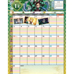 Demon Slayer: Kimetsu no Yaiba 2022 Writing Calendar