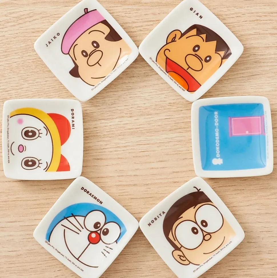 Doraemon 8-Piece Small Plate Set