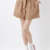earth music&ecology Embroided Hem Culottes