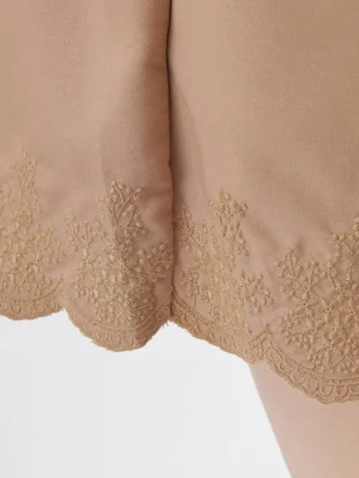 earth music&ecology Embroided Hem Culottes
