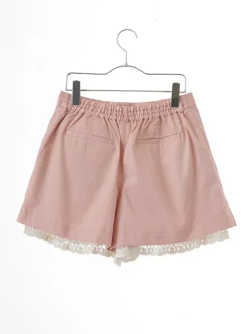 earth music&ecology Laced Hem Shorts