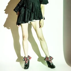 ERIMAKI SOX Erimaki Collar Tartan Checkered Socks