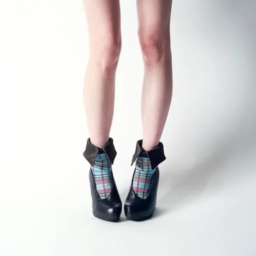 ERIMAKI SOX Tartan Checkered High Socks