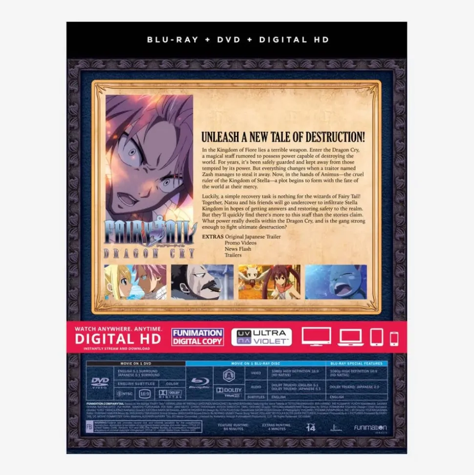 Fairy Tail: Dragon Cry Blu-ray/DVD Combo Pack