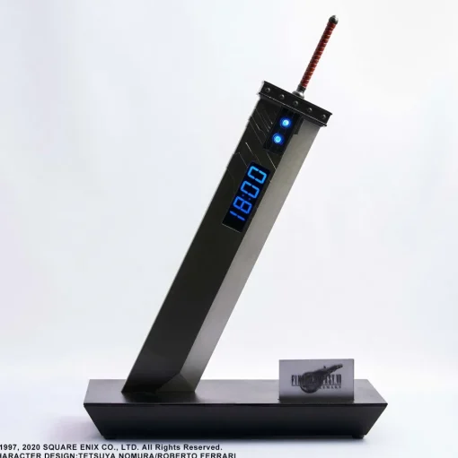 Final Fantasy VII Remake Digital Clock Buster Sword (Re-run)