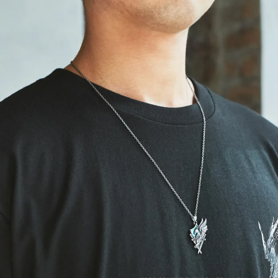Final Fantasy XVI Wings of Promise Silver Pendant
