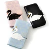 FLAPPER Swan Appliqué Smartphone Flip Case
