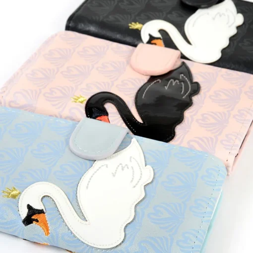 FLAPPER Swan Appliqué Smartphone Flip Case