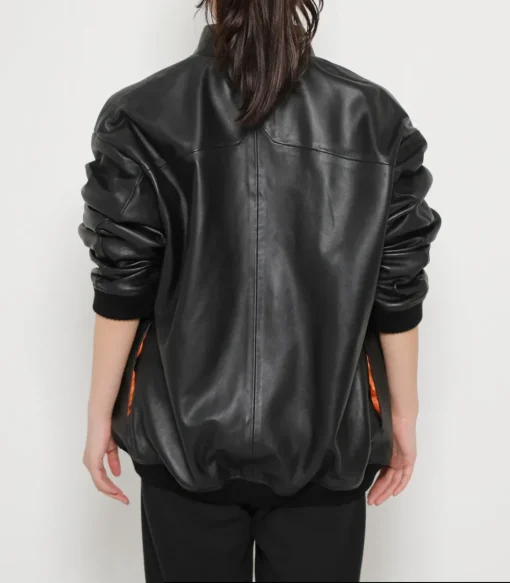 Ghost in the Shell Motoko Black Lamb Leather Blouson