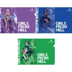 Girls from Hell A4 Clear File Set B