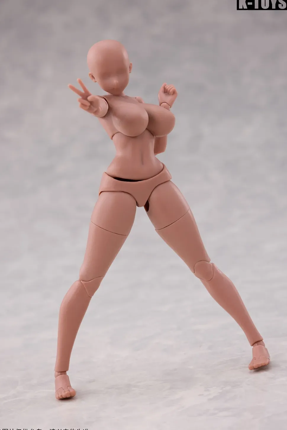 Glamorous Woman Body KT02C Tan Skin 1/12 Scale Action Figure