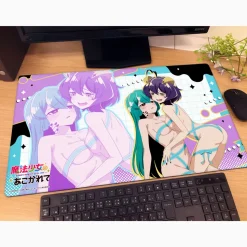 Gushing Over Magical Girls Rubber Mat Magia Baiser & Magia Azure: Akogare Ribbon Outfit Ver.