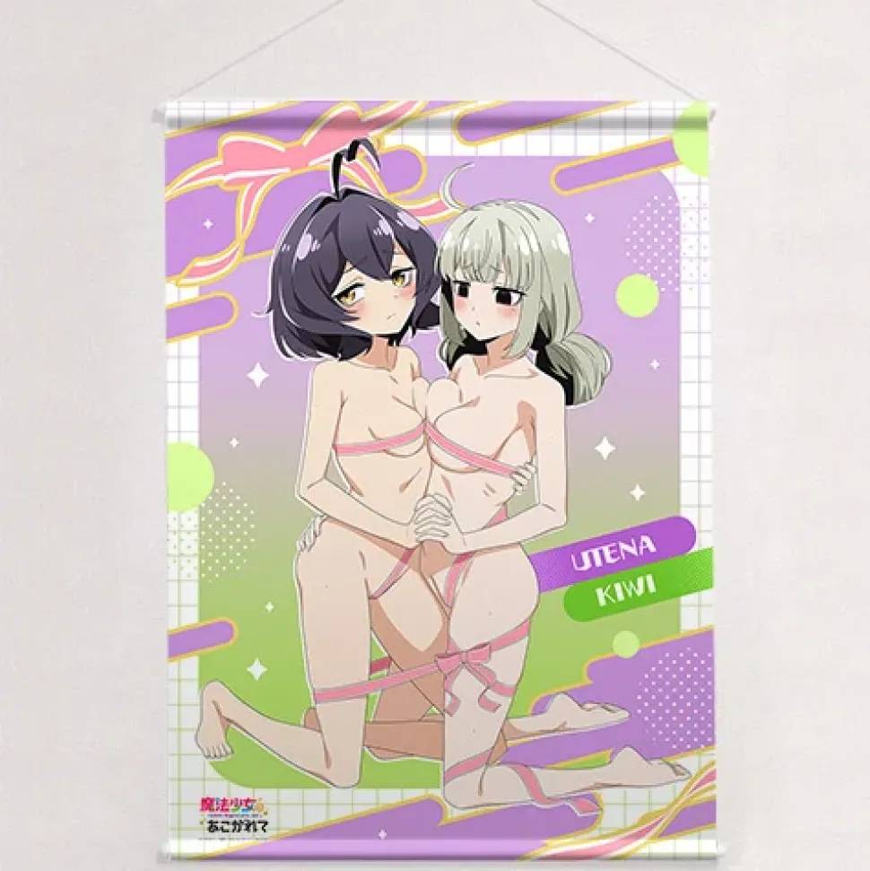 Gushing Over Magical Girls W Suede B1 Tapestry Utena Hiiragi & Kiwi Araga: Akogare Ribbon Outfit Ver.