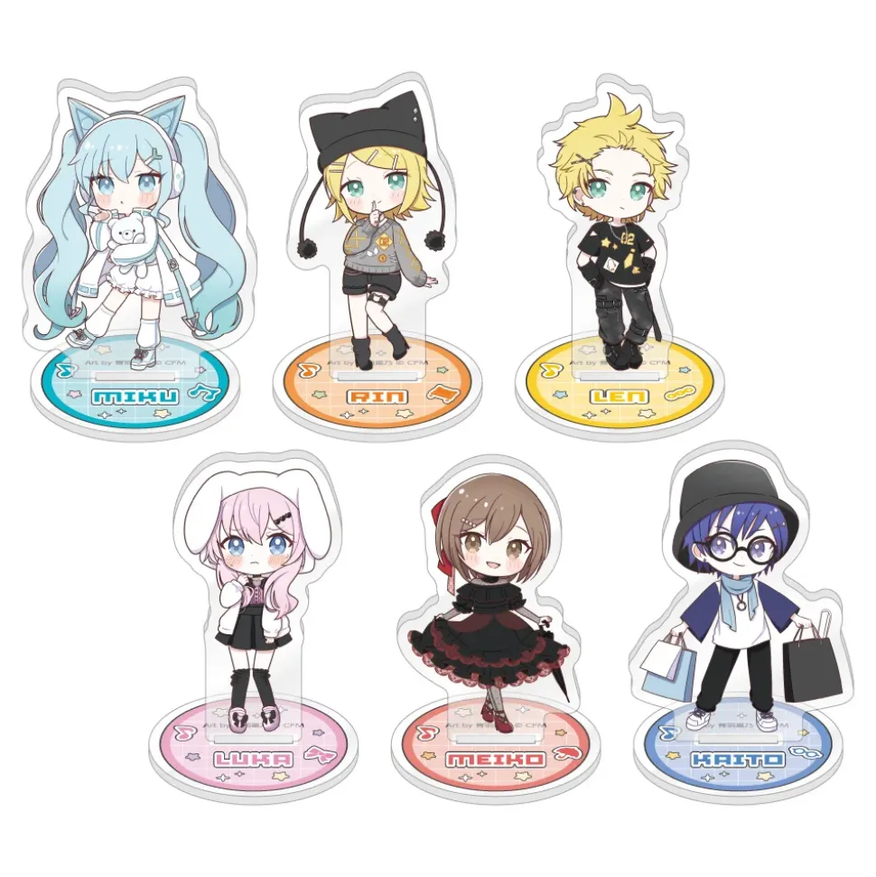 Hatsune Miku Don Quijote Fair 2025 Trading Chibi Chara Acrylic Stand Akiba Culture Fashion Ver. Box Set