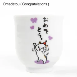 Hitokoto Animal Tea Cups (Cat)