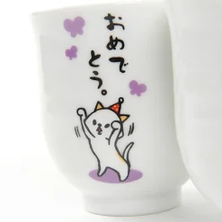 Hitokoto Animal Tea Cups (Cat)