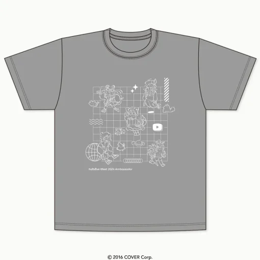 hololive Meet 2024 Deformed Illustration T-shirt