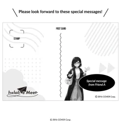 hololive Meet Postcard with Handwritten Message