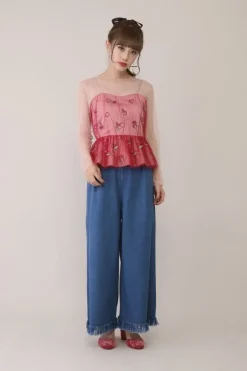 Honey Salon Fur Pocket Wide Pants