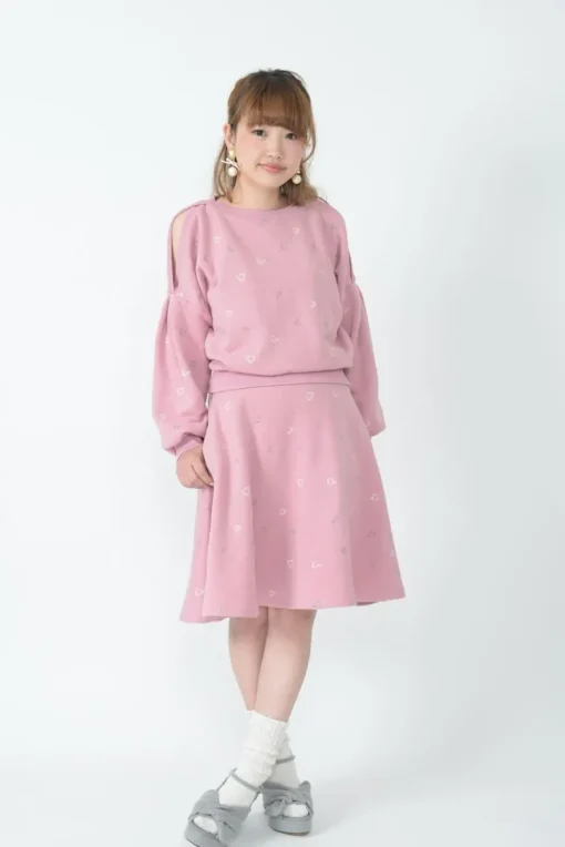 Honey Salon Heart Print Skirt
